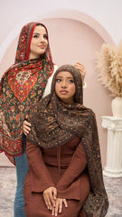 Crimson & Chocolate Tapestry