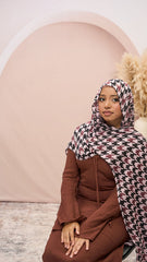 Blush Noir Houndstooth