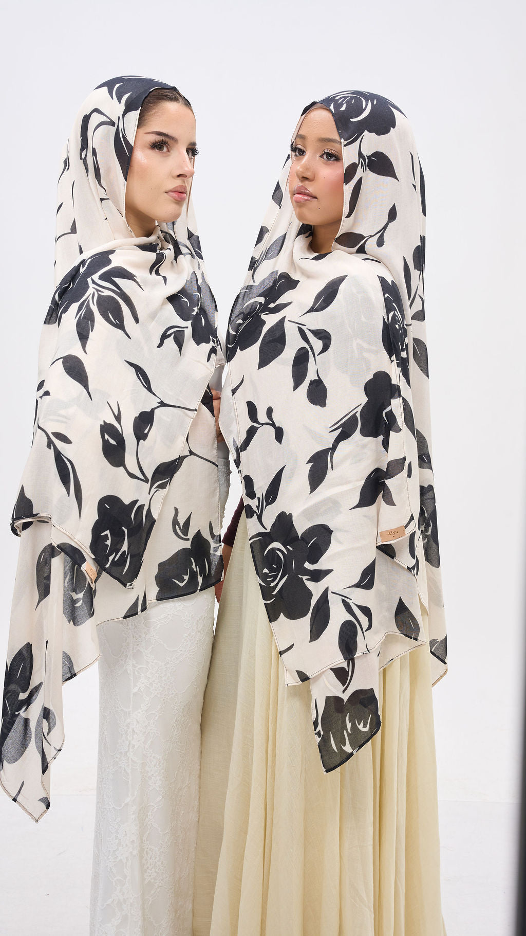 Midnight Rose modal print Hijab