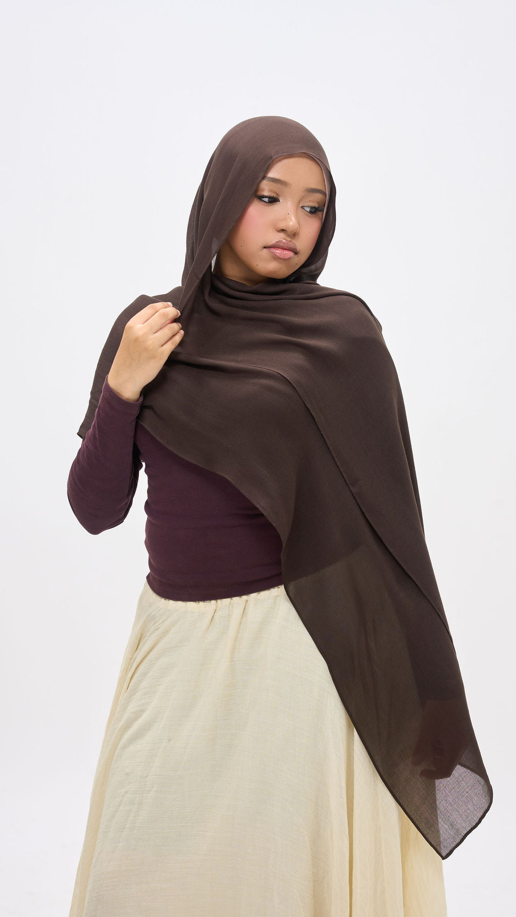 Brown and green