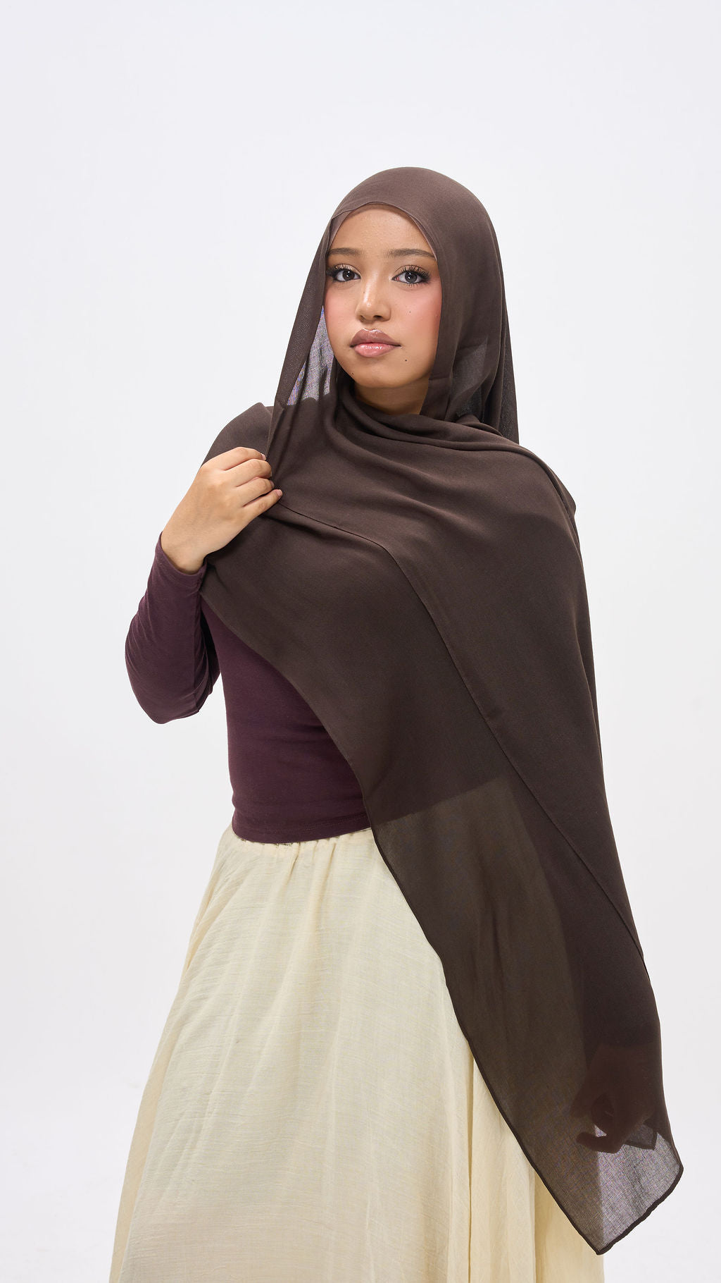 Brown and green