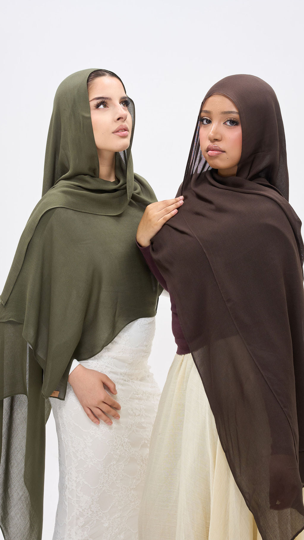 Brown and green