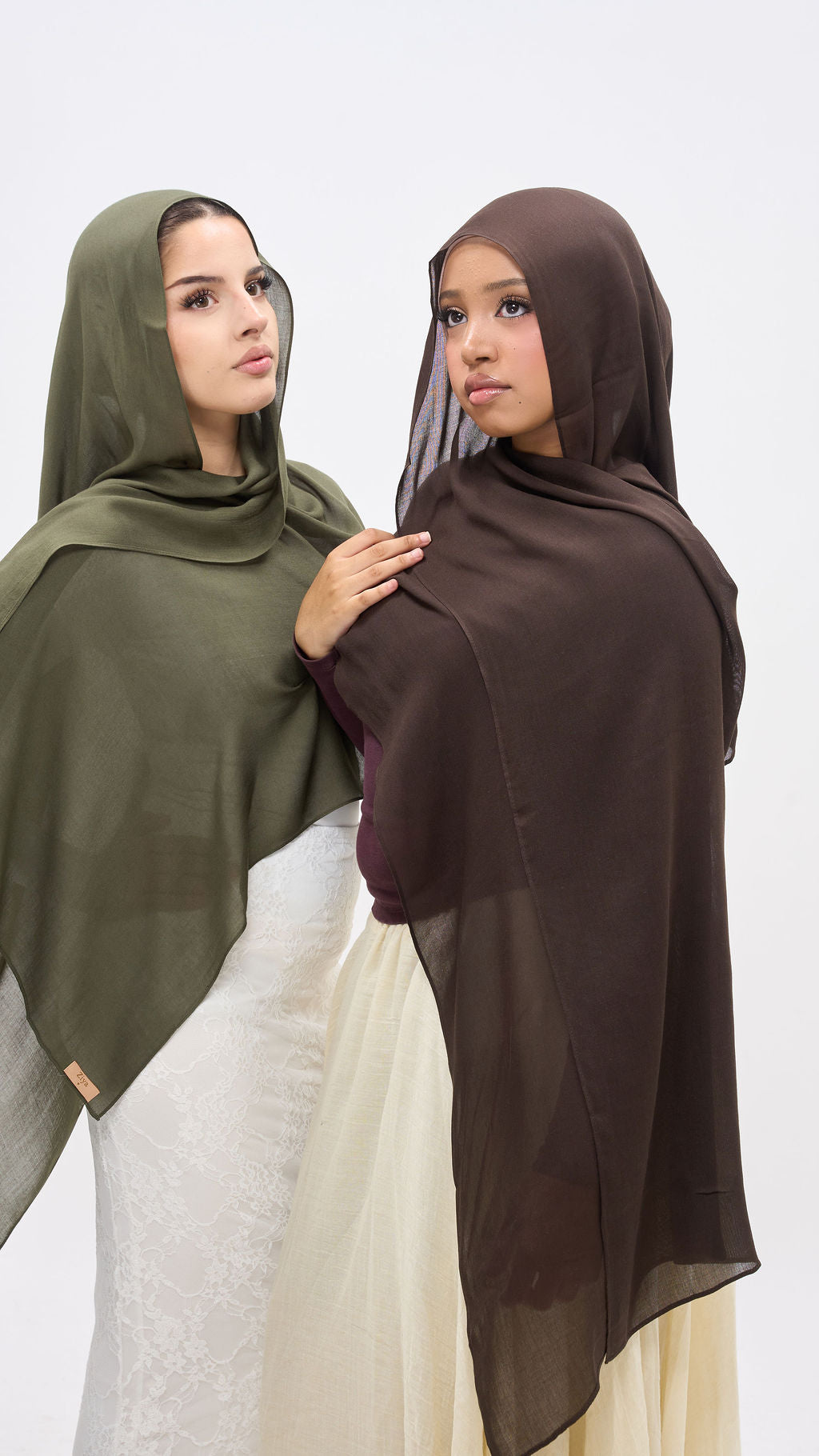Brown and green