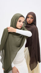 Brown and green