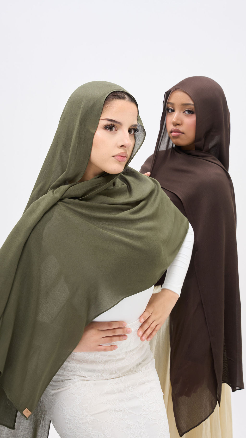 Brown and green