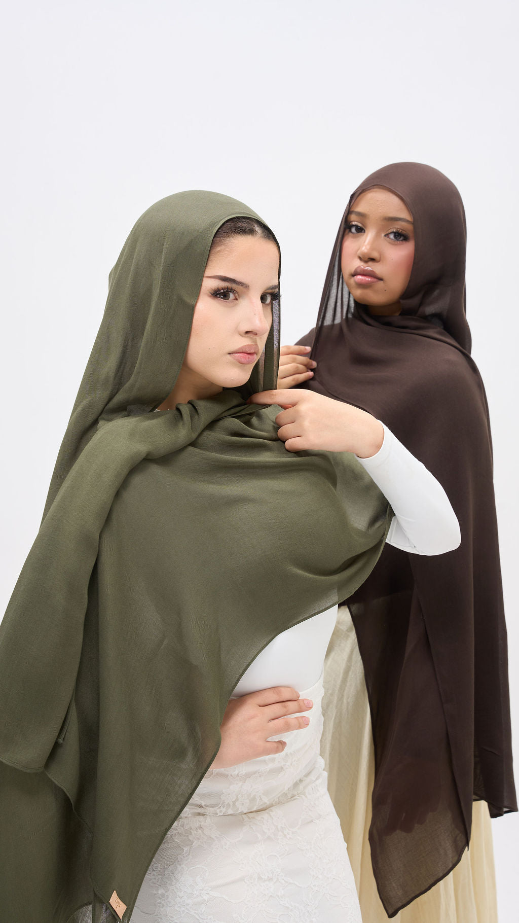 Brown and green