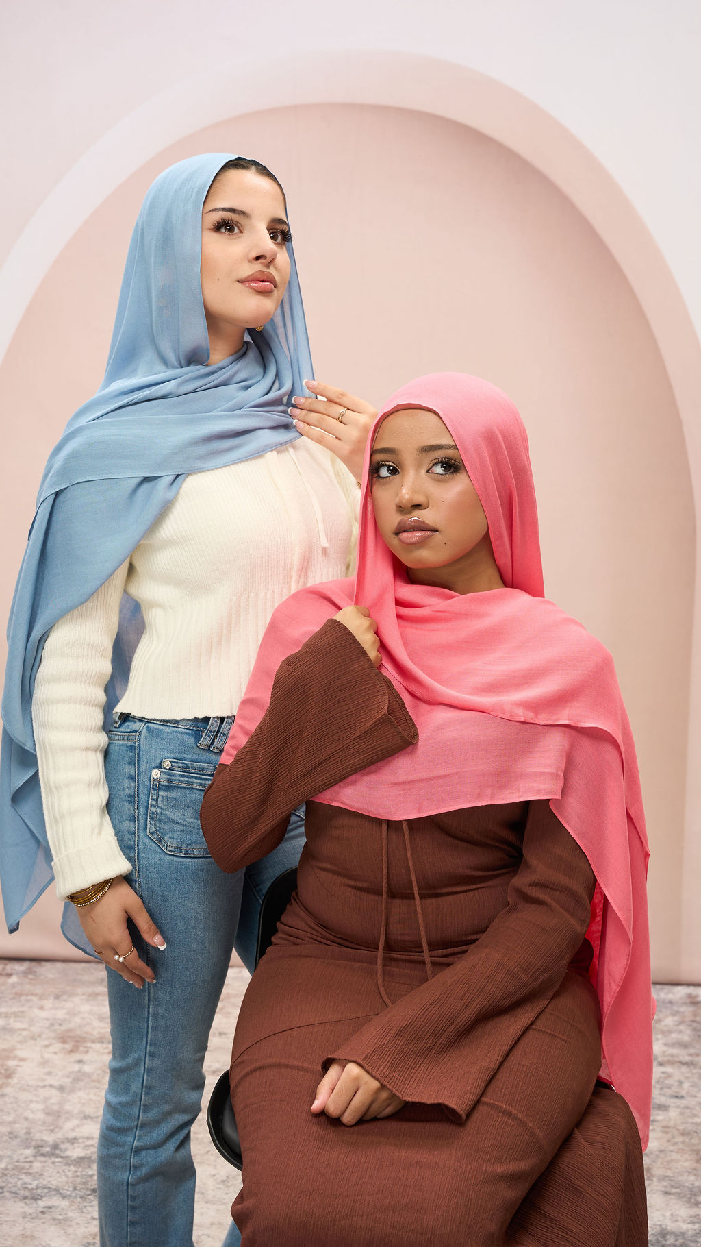 Petal Pink & Serene Blue