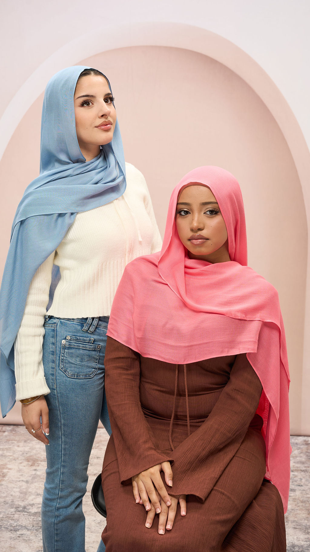 Petal Pink & Serene Blue