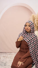 Blush Noir Houndstooth